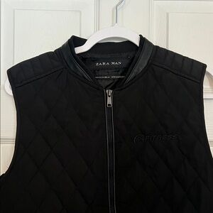 Zara Black Quilted Vest